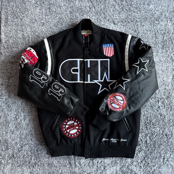 Men’s Chicago American Giants Jacket Varsity N3GRO League NWT